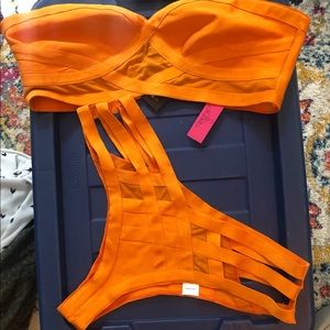 Orange fashion nova bikini